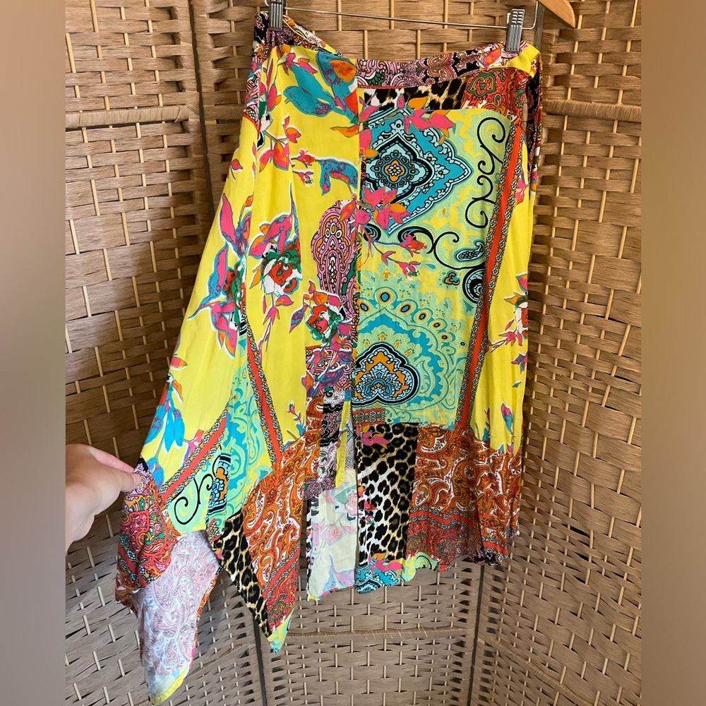 Melissa Paige Patchwork Midi Skirt - Picture 8 of 15